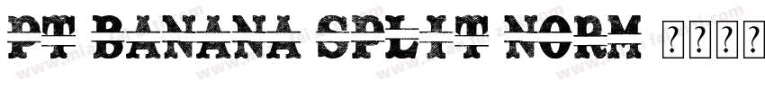 PT Banana Split Norm字体转换